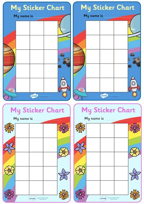 My Sticker Reward Chart Preschool Behavior Behavior Chart Preschool