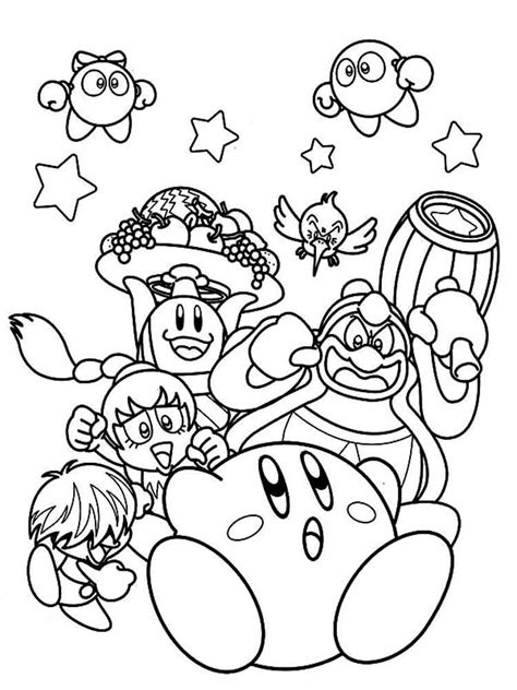 Kirby Coloring Pages At Free Printable