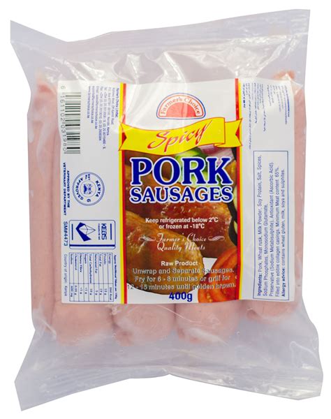 Spicy Pork Sausages 400gms