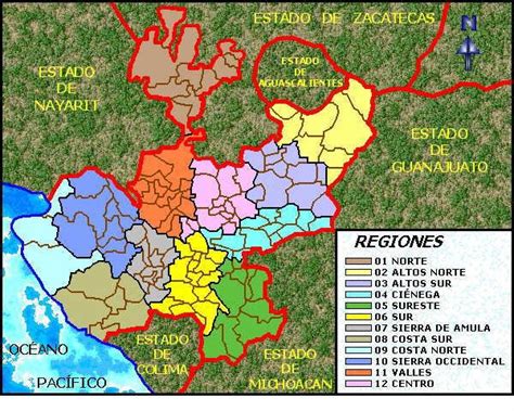 Estado De Jalisco Ubicacion Territorial