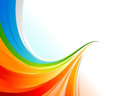 Free Left Rainbow Backgrounds For Powerpoint Colors Ppt Templates