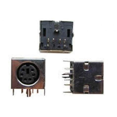 Pcb Mount Ps2 Ps2 Connector Socket 6 Pin Female For Keyboard And Mouse