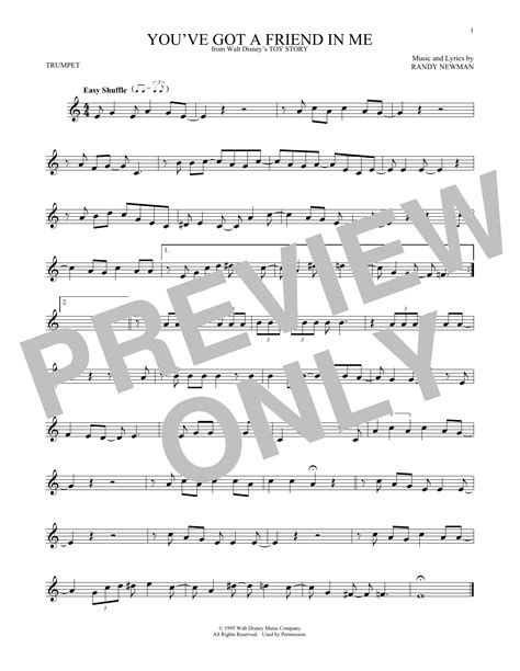 Youve Got A Friend In Me From Toy Story Sheet Music Randy Newman