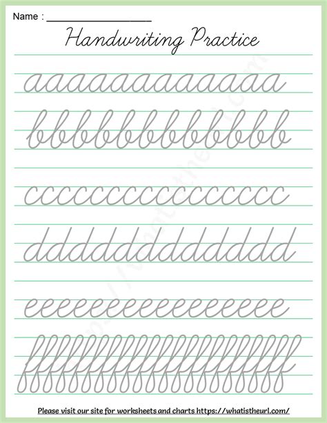 Cursive Writing A To Z In Four Line We Will Share The Following