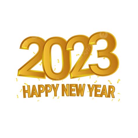 Feliz Ano Novo Dourado 2023 Png Feliz Ano Novo 2023 Ano Novo Imagem