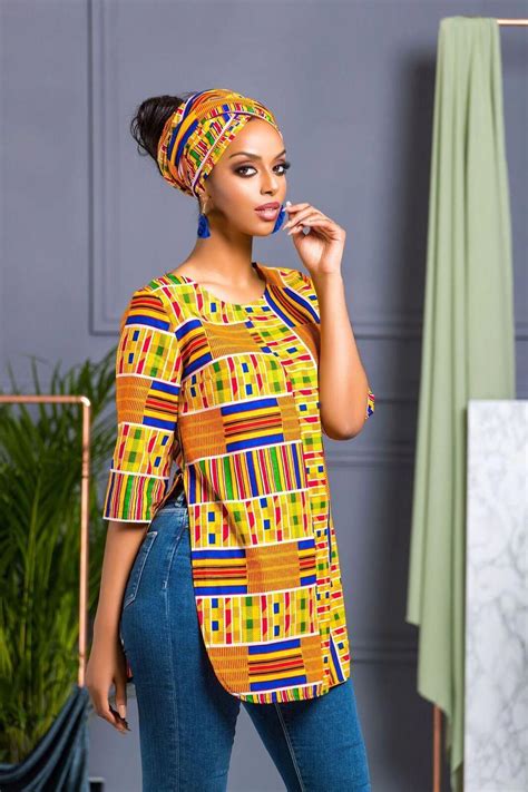 African Print Shalla Top Africanfashion African Print Tops African Clothing Styles African