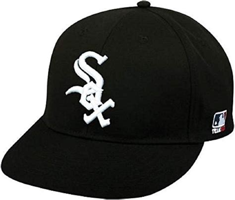 2013 Adult Flat Brim Chicago White Sox Home Black Hat Cap