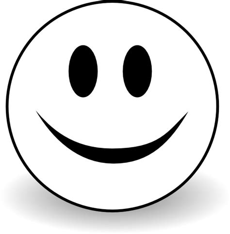 Smiley Face Black And White Free Download On Clipartmag