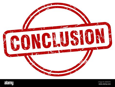 Conclusion Stamp Stock Vector Images Alamy