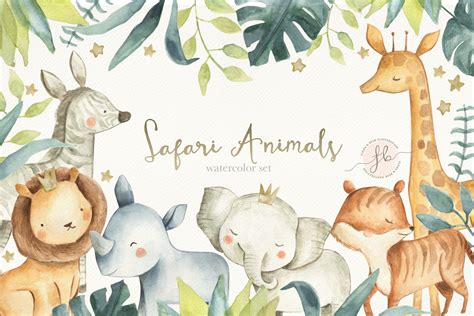 Safari Animals ~ Graphics ~ Creative Market