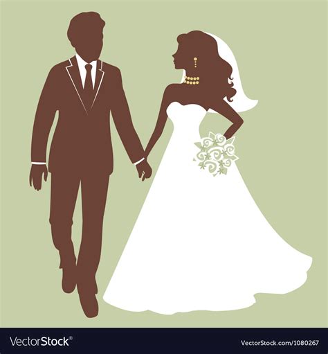 bride and groom royalty free vector image vectorstock