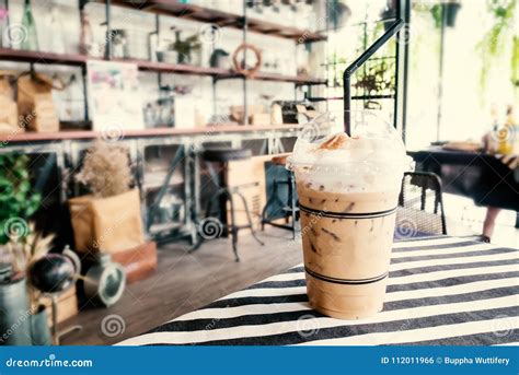 Iced Coffee Cappuccino Coffee In The Coffee Shop Stock Photo Image Of