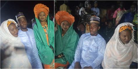 Massive Reactions As Nigerian Man Marries 2 Wives On Same Day Adorable Photos Light Up Social