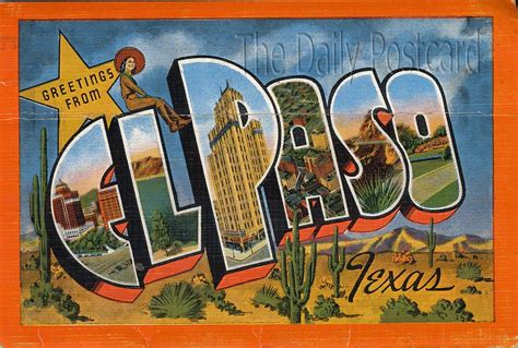 The Daily Postcard Cant Get Enough Of El Paso
