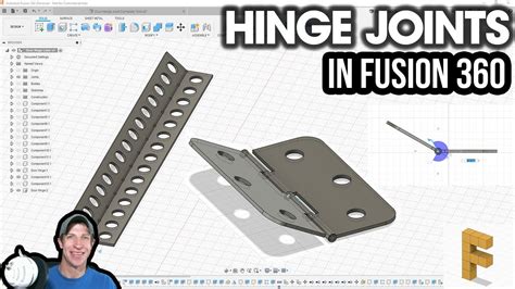 Creating Moving Hinge Joints In Autodesk Fusion 360 With The Revolute