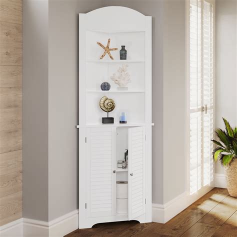 Tall White Corner Bathroom Cabinet Semis Online