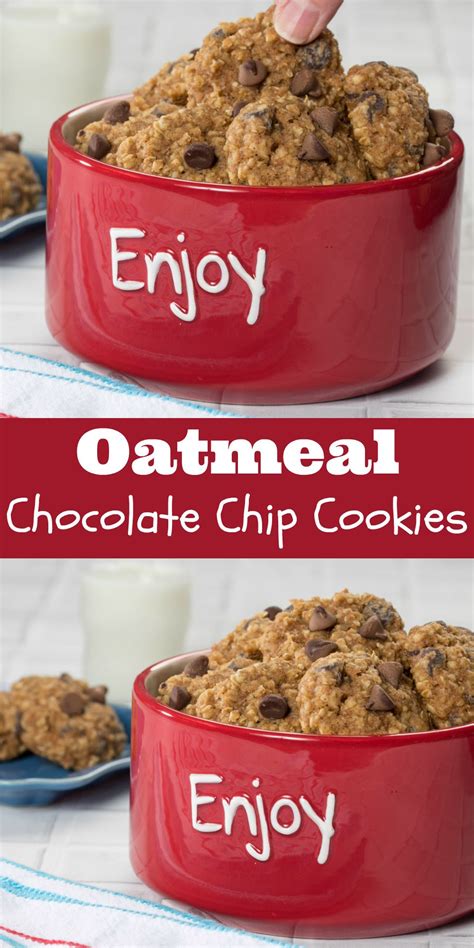 I got so tired of not being able to eat. Oatmeal Chocolate Chip Cookies | Recipe | Oatmeal ...