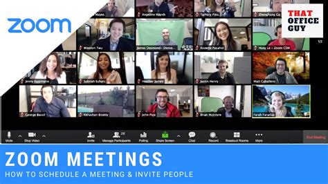 How To Schedule A Zoom Meeting And Invite Someone Zoom Basics Youtube