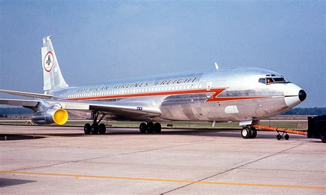 American Airlines Boeing 707 323c N7566a 81 0895 Old Photo Flickr