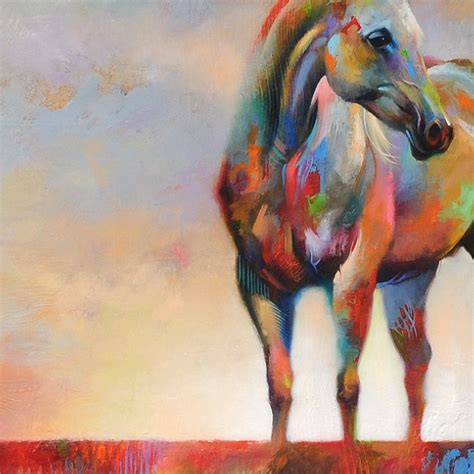 The Crossing Abstract Horse Art Giclée Print Free Shipping — Art2d