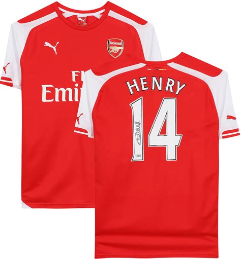 Fanatics Authentic Thierry Henry Arsenal Autographed Jersey Icons