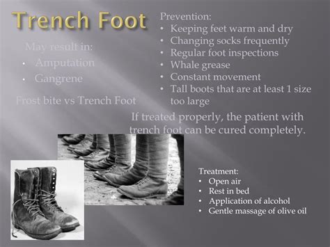 Ppt Trench Foot Powerpoint Presentation Free Download Id2376878