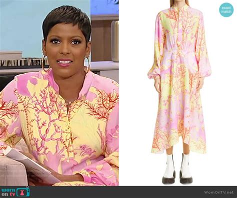 Wornontv Tamrons Yellow And Pink Floral Dress On Tamron Hall Show Tamron Hall Clothes And
