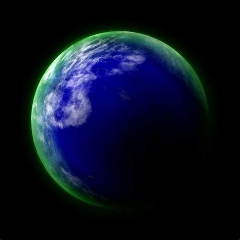 Kostenlose Illustration Blau Planeten Erde Grün Glühen