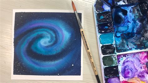 Paint A Galaxy With Watercolors