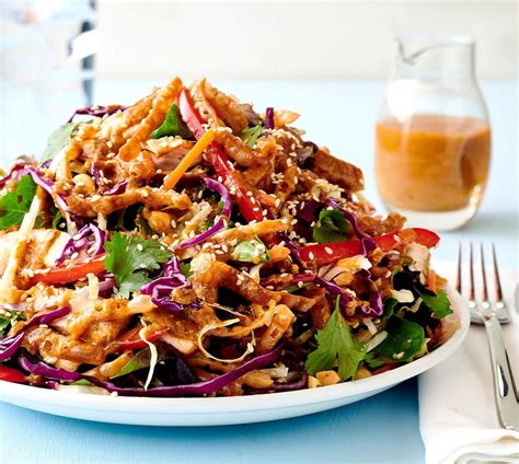 Asian Chicken Salad With Peanut Sauce Sysco Foodie Recipe Asian Chicken Salads Asian