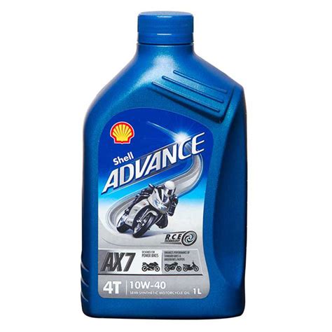 Shell advance ax7 10w40 is a pure and clear synthetic technology oil. SHELL ADVANCE 4T AX7 10W-40 1L/VSX/ - AUTORELAX