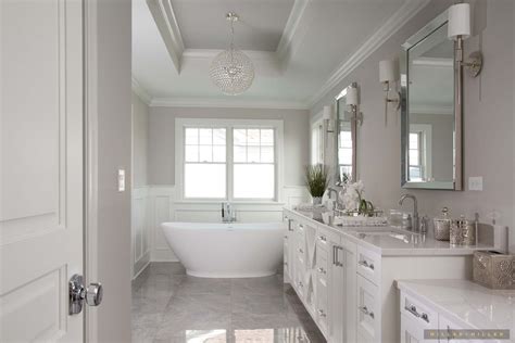 Elegant bathroom design remodeling pictures and images gallery. Inspiring Room: White Monochromatic Elegant Classic Master ...