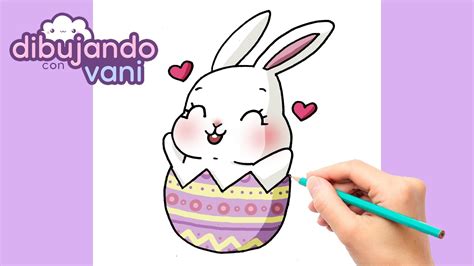 Como Dibujar Un Conejo De Pascua Kawaii Novalena