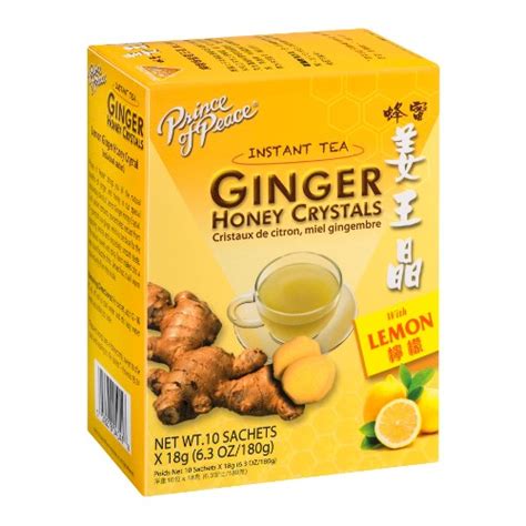Buy Ginger Honey Crystals With Lemon Instant Tea 30 Bag From Prince Of