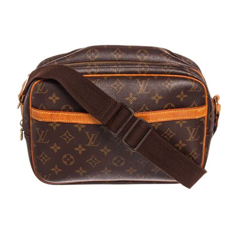 Louis vuitton taiga leather luka messenger bag crossbody messenger unisex. Canvas Leather Monogram Reporter PM Messenger Bag // Pre ...