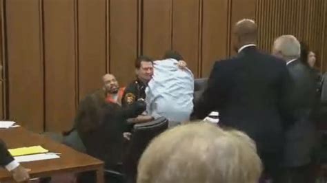 Victims Dad Jumps Over Table To Attack Her Killer In Court