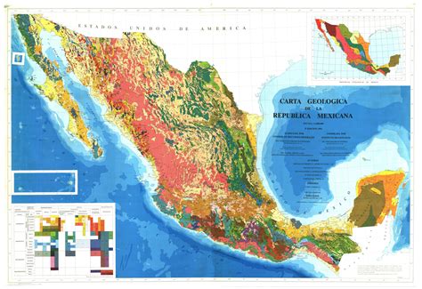 Geological Map Of Mexico 1992 Full Size