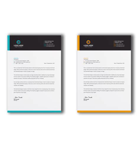 Letterhead Design Templates Designriver