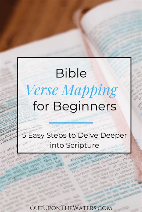 How To Do Bible Verse Mapping Out Upon The Waters