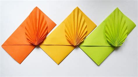 How To Make A Colored Paper Envelope Easy Origami Tutorial Diy