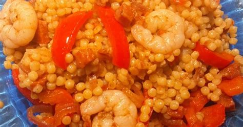 Couscous Perl Aux Crevettes Et Chorizo De Missty Cookpad