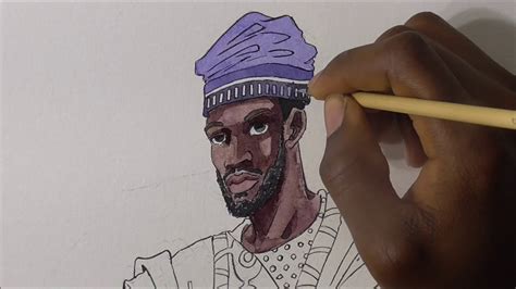 Drawing Yoruba Man In Agbada Youtube