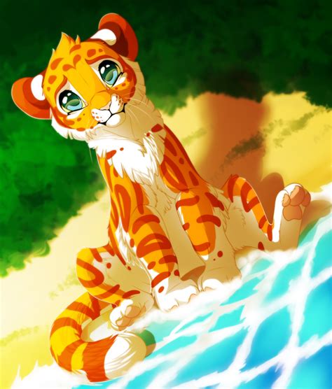Seaside By Yechiideviantart Anime Animals Cute Animals Chibi Cat
