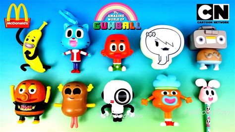 2018 Mcdonald S The Amazing World Of Gumball Happy Meal Toys Full World Set 10 Cartoon Network