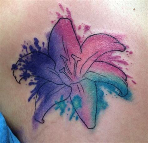 Watercolor Lily Tattoo Tattoos For Guys Water Lily Tattoos