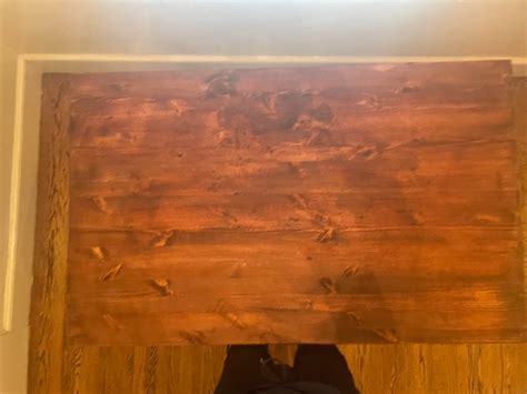 Dark Stained Pine Table Rsacramentobuynothing