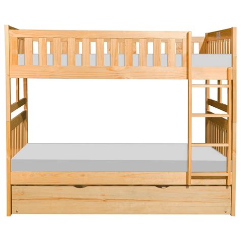 Homelegance Bartly Casual Full Over Full Bunk Bed With Twin Trundle
