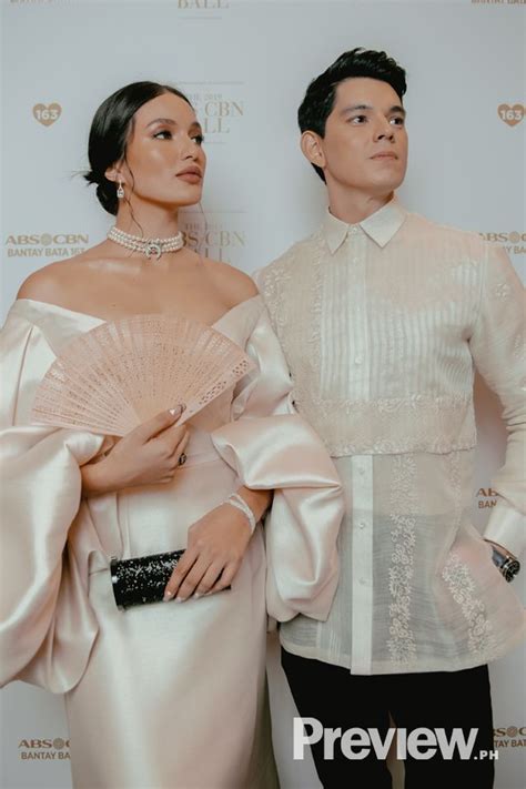Abs Cbn Ball 2019 Celebrities Pose With Vegetables Fan Parasol Filipino Fashion