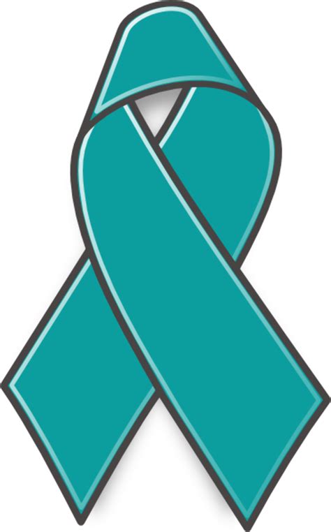 Download High Quality cancer ribbon clipart teal Transparent PNG Images png image