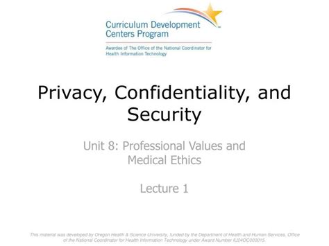 Ppt Privacy Confidentiality And Security Powerpoint Presentation